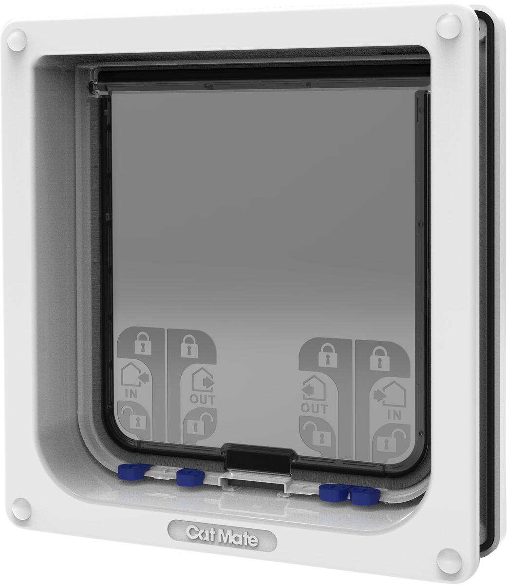 Closer Pets Cat Mate XL 4-Wege Katzentüre, weiß