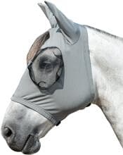 HKM Elastic fly mask, mud grey, XL