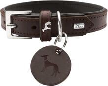 Collare HUNTER Larvik, marrone scuro/nero, taglia M-L, 60 cm