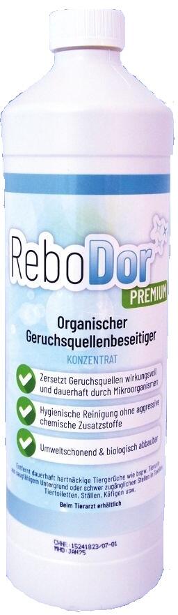 reboVet ReboDor Premium organischer Geruchsquellenbeseitiger, Konzentrat, 1000ml