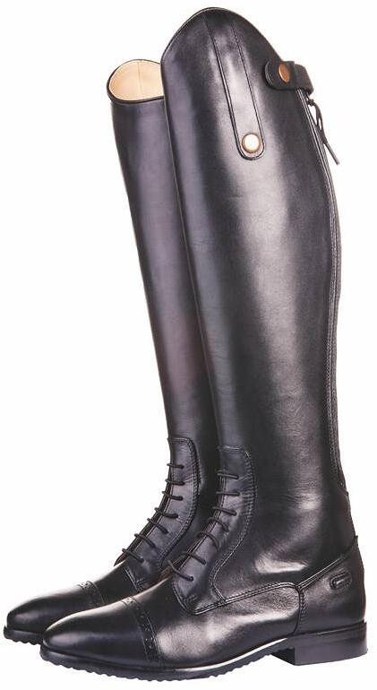 HKM Valencia Kids Reitstiefel, lang/extra slim, schwarz, 36