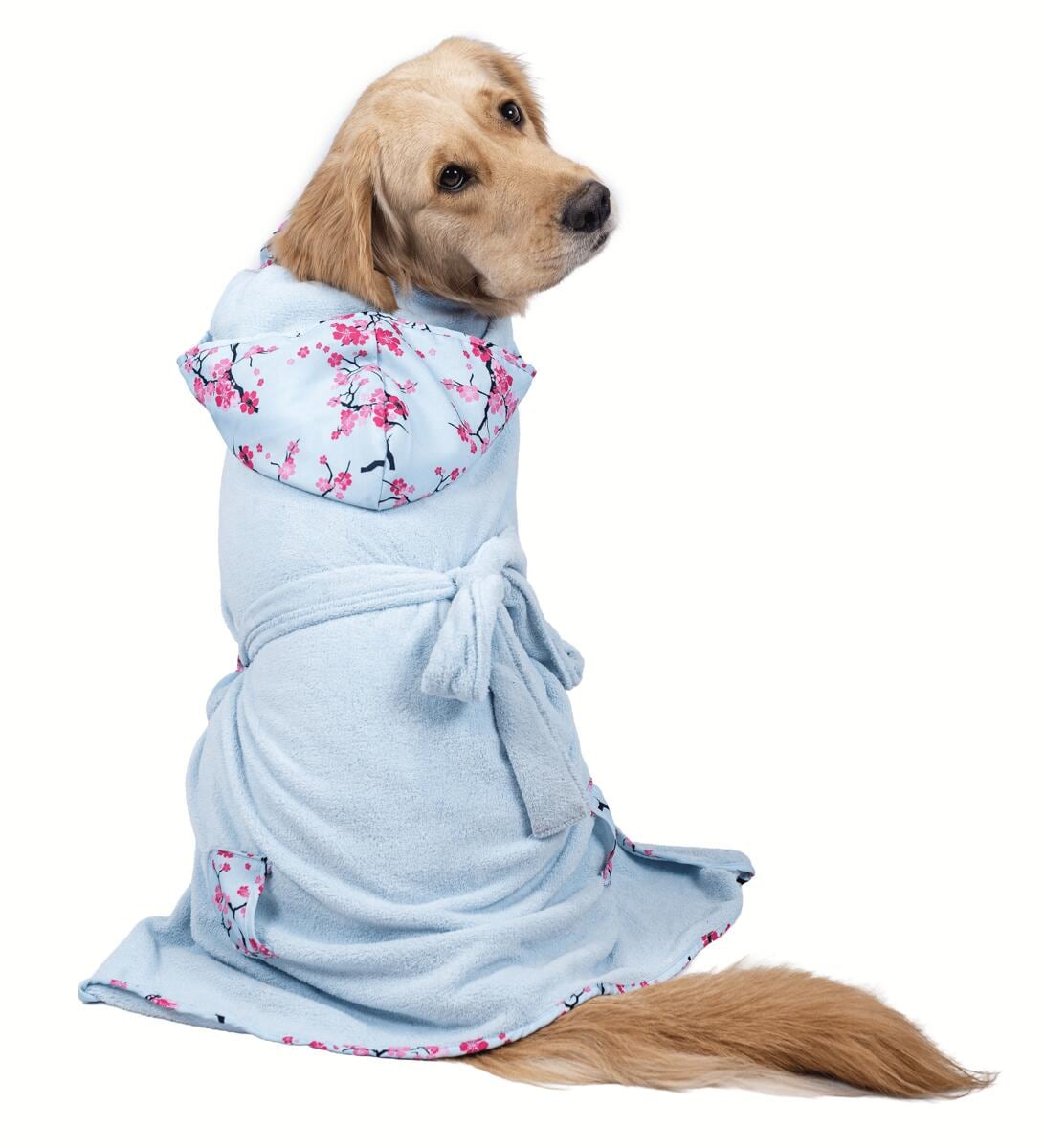 Max & Molly Cherry Bloom Hunde-Bademantel, S