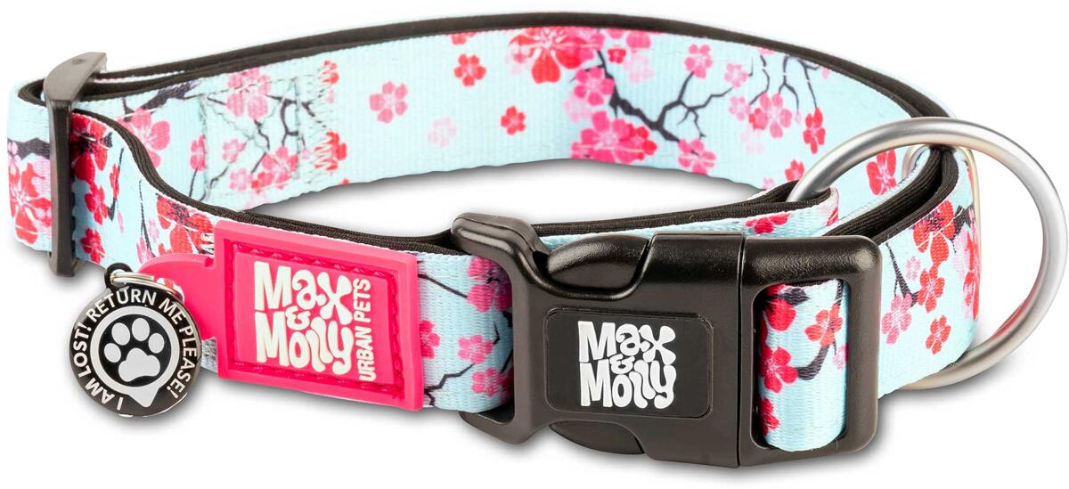 Max & Molly Cherry Bloom Smart ID Halsband, S
