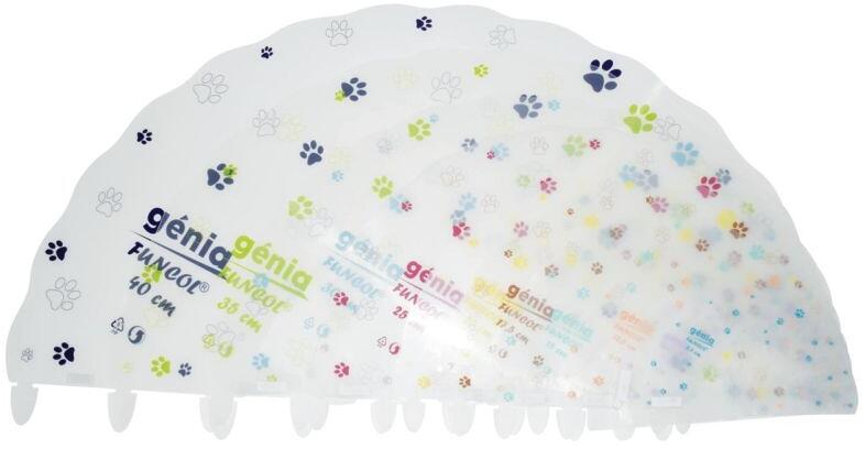 Genia FUNCOL Halskragen für Hunde, 12 Stück, gelb/transparent, 20cm