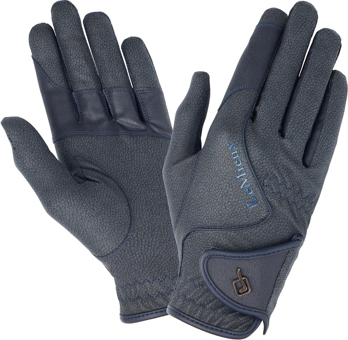 LeMieux Close Contact Reithandschuhe, navy, L