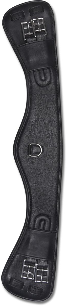 Waldhausen Contour Lederkurzgurt, schwarz, 90cm