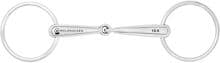 Waldhausen water snaffle cavo, singolo rotto, acciaio inox, anello 7cm, 16mm/14cm