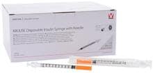 Siringa monouso KRUUSE per insulina, a 3 componenti, 0,5 ml
