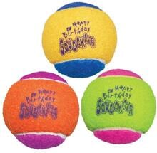 KONG® SqueakAir Birthday Balls | 3er Set | Hundespielzeug