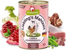 GranataPet Lieblings Mahlzeit Nassfutter mit Lamm & Hühnerherzen
