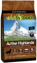 Wildborn Active Highlands | mit Huhn, Truthahn & Ente | getreidefreies Hundefutter