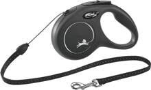 flexi Classic Seil Rollleine, schwarz, 5m, S