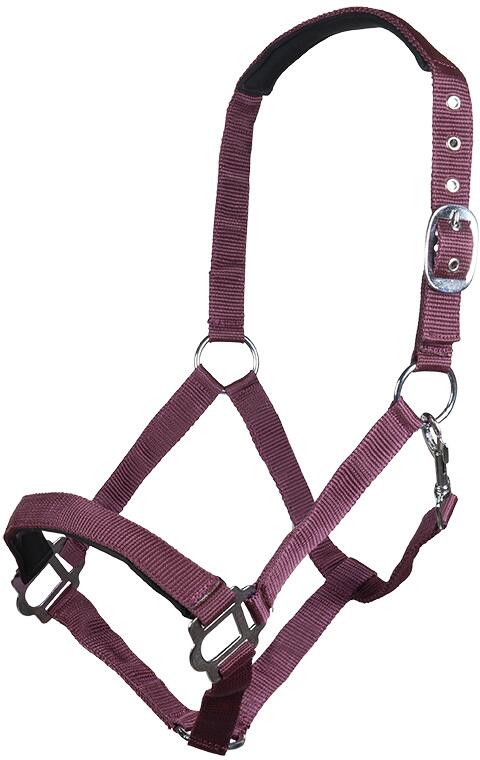 HKM Sydney Style Halfter, weich unterlegt, dunkelrot, Kaltblut