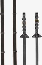 LeMieux Continental rubber reins, brown/brass, Full