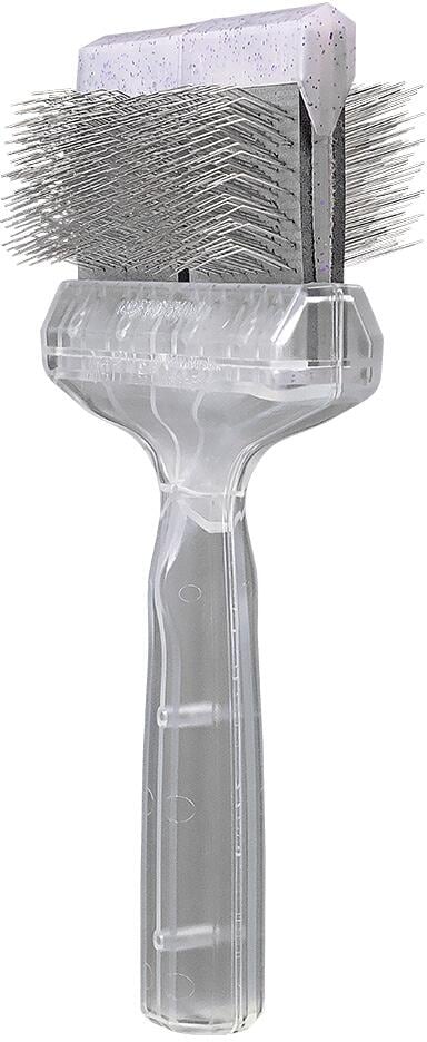 ActiVet Diamond Stark Bürste, lila Flitter, 9cm