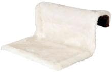 Trixie Liegemulde für Heizkörper, Langhaarplüsch/Velours, creme/braun, 45x26x31cm