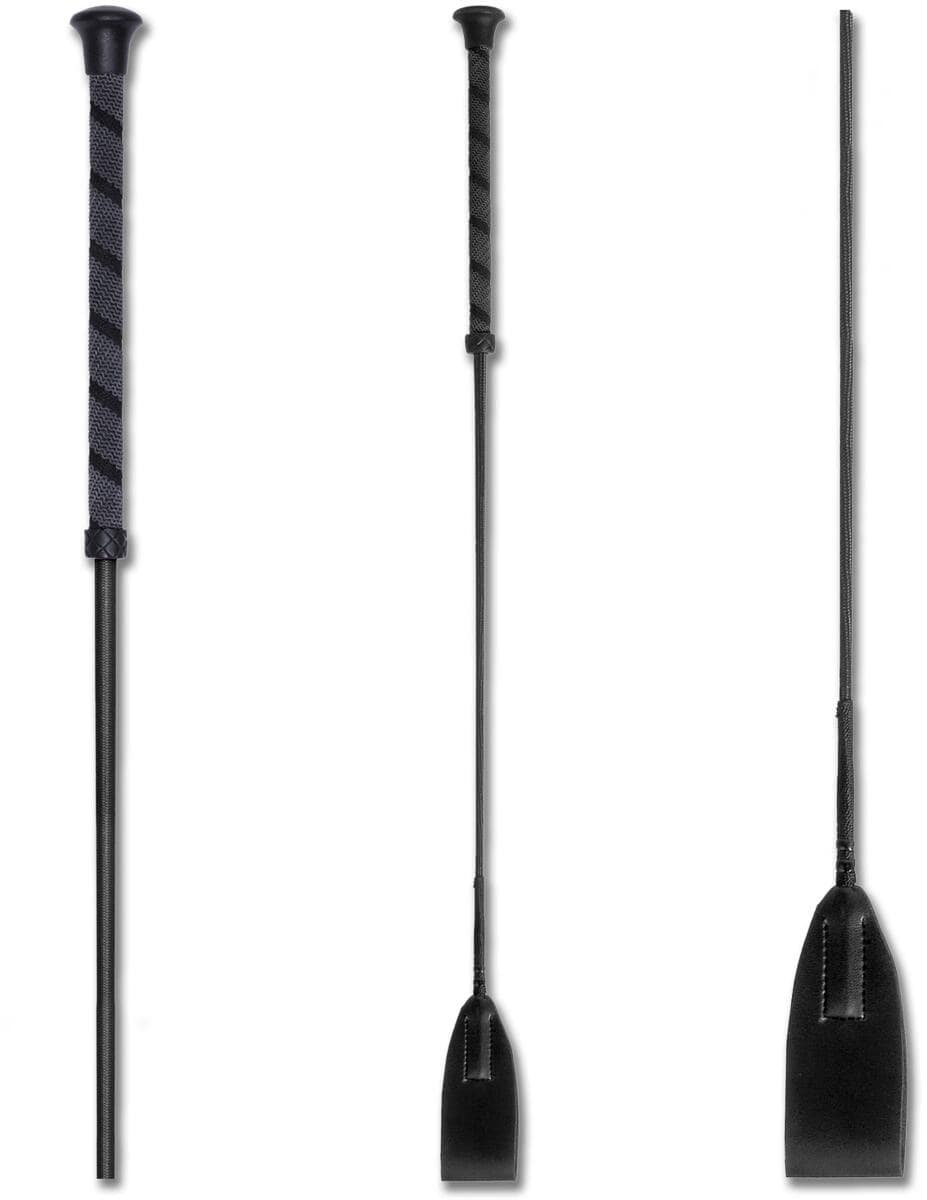 Waldhausen Anti-Slip Springpeitsche, schwarz, 65cm
