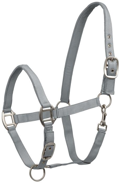 Waldhausen Satin Perlonhalfter, chromgrau, Pony