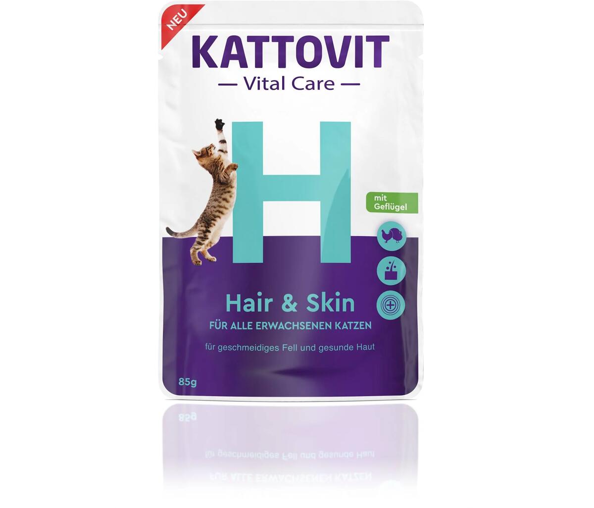 Kattovit Diet Vital Care Hair & Skin Nassfutter, 24x85g