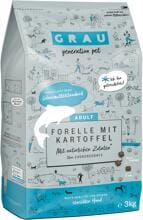 grau | Forelle & Kartoffeln | getreidefreies Hundefutter