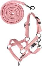 HKM Hobby Horsing Basic cavezza e corda, rosa