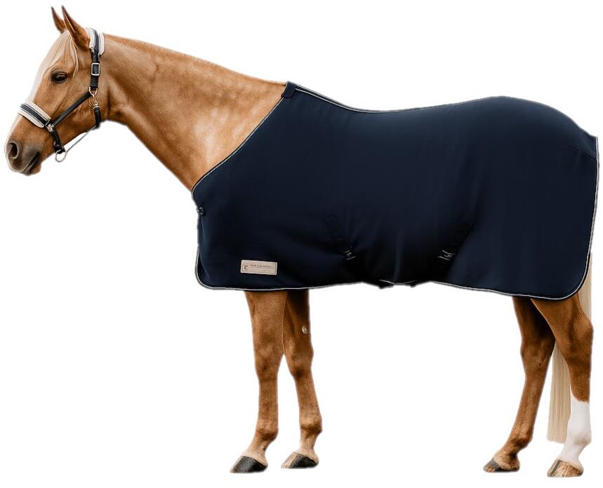 Waldhausen Economic Fleecedecke, Kreuzgurte, navy, 115cm