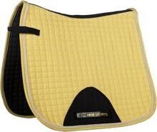 Cuscinetto da sella HKM Essentials, giallo chiaro, dressage
