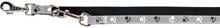 Trixie Silver Reflect V-Leine, schwarz/silbergrau, 2m