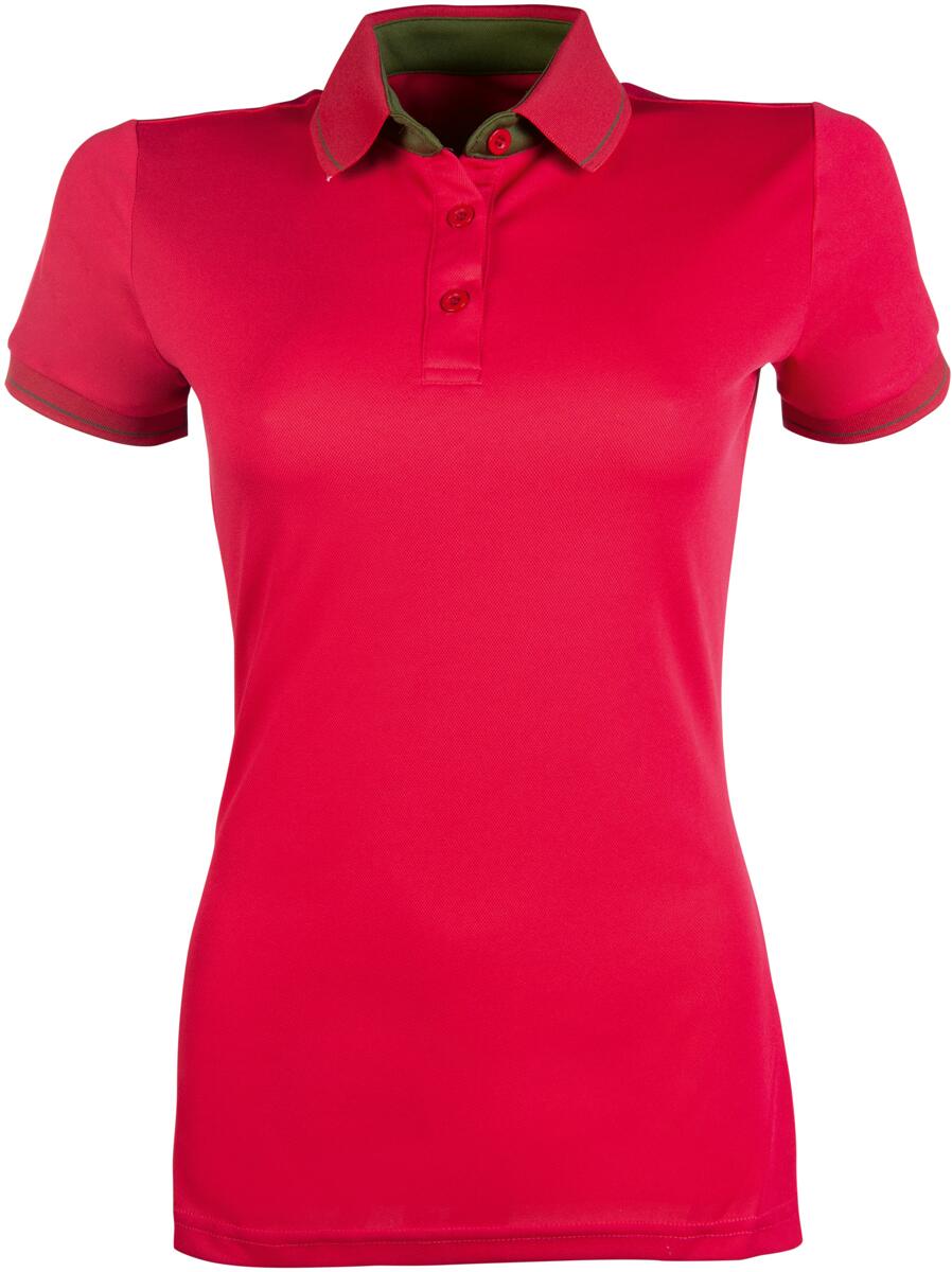 HKM Classico Kinder Poloshirt, cranberry, 152