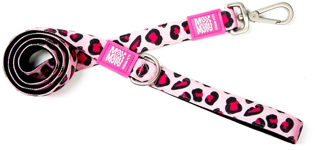 Max & Molly Leopard Pink Kurzleine, S