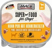 MACs Dog | mit Huhn Pur & Hühnerherzen | 10x 150g Schälchen