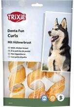 Trixie Denta Fun Curls mit Hühnerbrust, 15cm, 3 Stück/110g