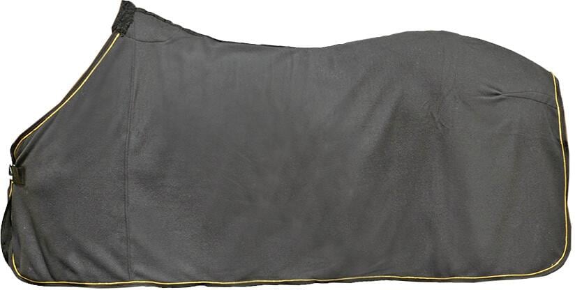 HKM Abschwitzdecke, schwarz/gold, 125cm