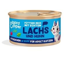 Edgard Cooper Nassfutter, 18x85g, Lachs & Huhn