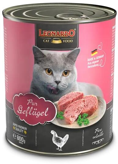 Leonardo Nassfutter mit Geflügel pur, 6x800g