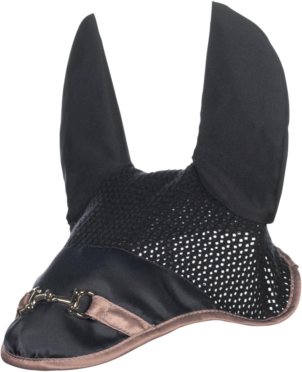 HKM Golden Bit Fliegenhaube, schwarz, Pony