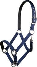 HKM Charming cavezza, fodera morbida, blu scuro, pony