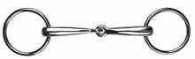 Morso da snaffle HKM, acciaio inox, 14 mm, 55/135 mm