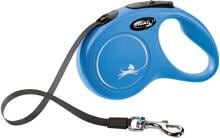 flexi Classic Gurt Rollleine, blau, 5m, S