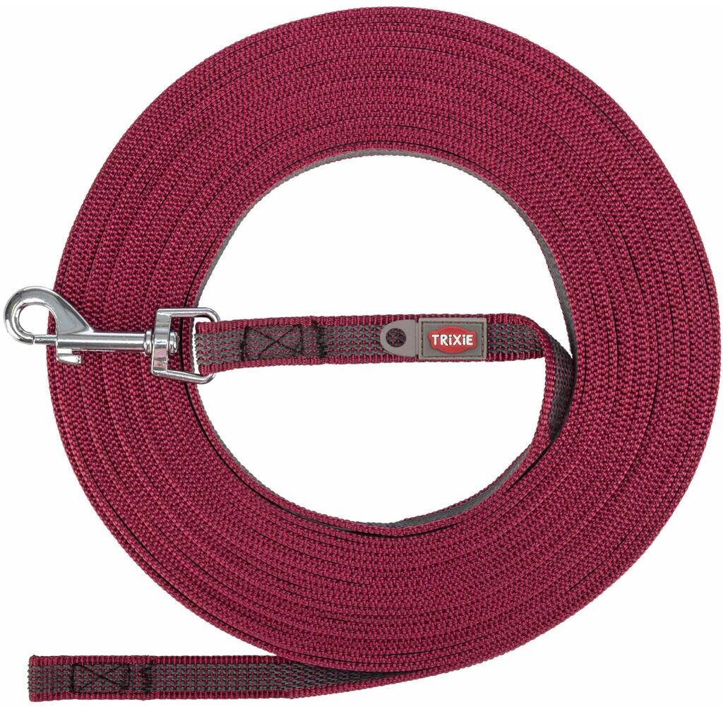 Trixie Schleppleine, gummiert, sangria, 10m/15mm