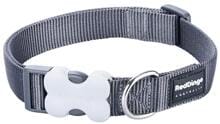Collare per cani Red Dingo Bucklebone, grigio freddo, M, 31-47 cm