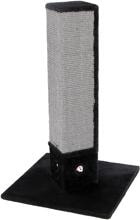 KERBL Pet 4-Corner Kratzsäule, schwarz, 48x48x80cm