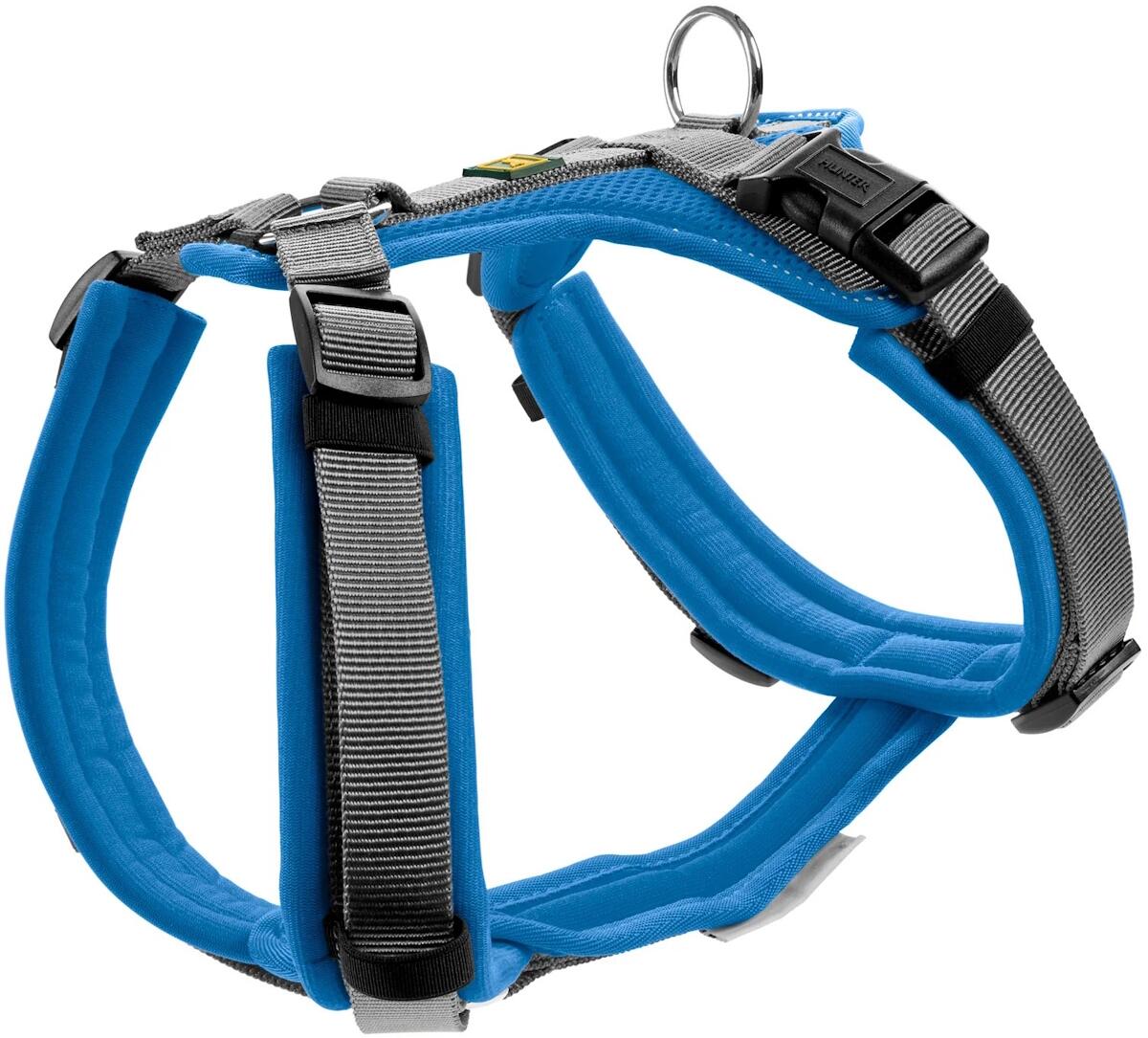 HUNTER Maldon Up Hundegeschirr, blau/grau, XS-S