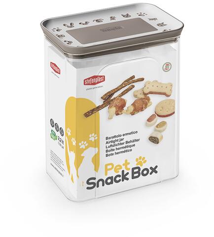 Stefanplast Snackbox, transparent/braun, 2,2L