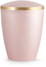 Urna per animali Völsing Elegance Edition, fascia dorata spazzolata, madreperla rosa, 2,8 L