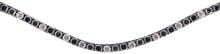 HKM Precious browband, black/grey/white, pony