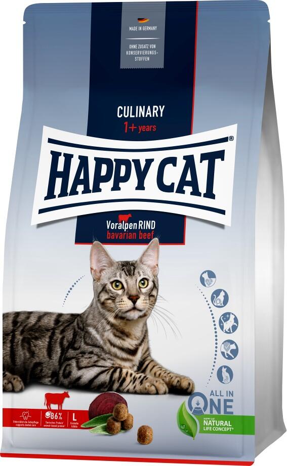 Happycat | mit Voralpen-Rind | Katzenfutter | 10 kg