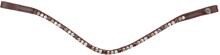 Waldhausen X-Line Glam Browband, brown, brown/gold/beige/silver, XWB