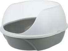 Trixie Simao Katzentoilette, hoher Rand, 48x30x58cm, grau