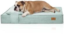 Knuffelwuff Soleya: lettino ortopedico per cani con cuscino comfort, 80x60 cm, petrolio